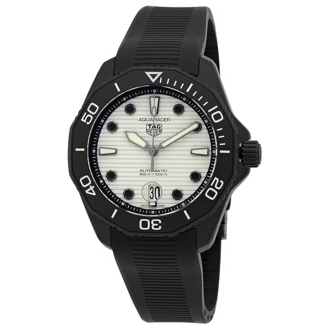 TAG Heuer Aquaracer Automatic White Dial Mens Watch WBP201D-FT6197 in blue|black|white Ceramic from Jomashop.com
