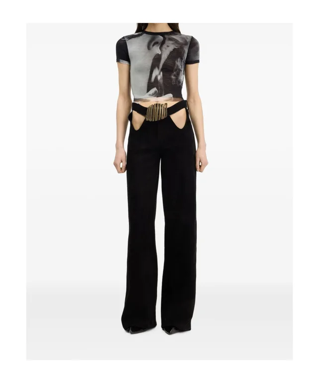 Jean Paul Gaultier Smoking Women Print T-Shirt, photo 2 of 5 from SENSER