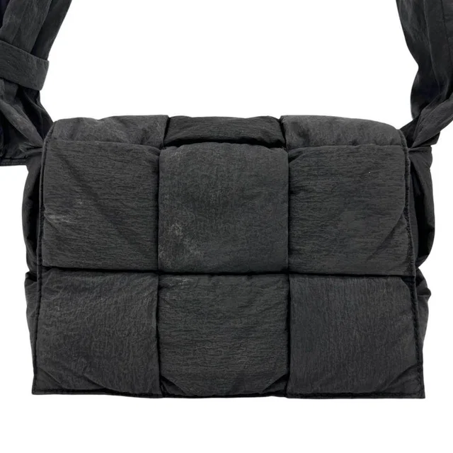 Bottega Veneta Maxi Intrecciato Nylon Shoulder Bag in Woven leather from LuxUness