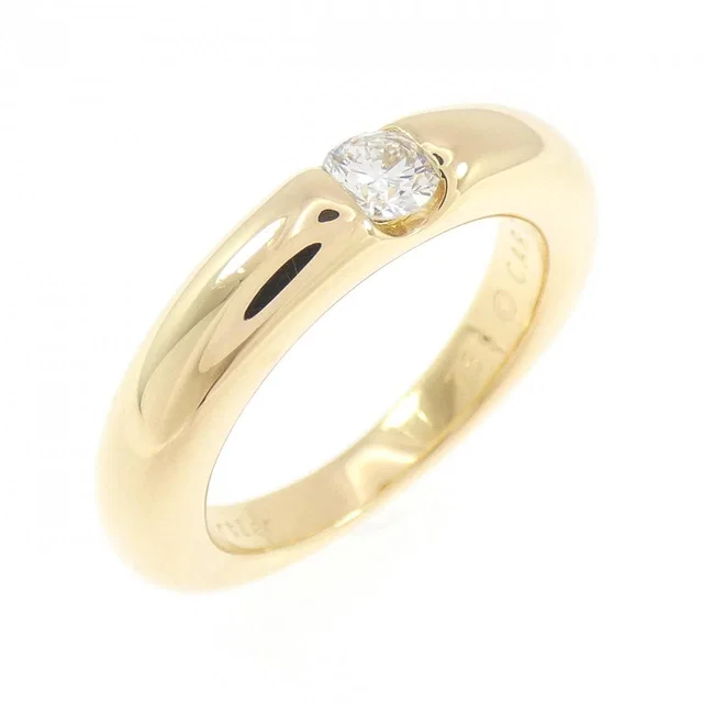 Cartier Ellipse 750 Yellow Gold Diamond Ring Size 53 in Yellow from LuxUness
