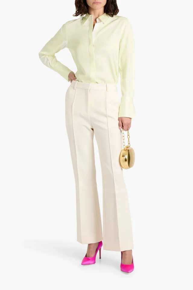 Victoria Beckham Crepe Flared Pants, photo 2 of 4 from THE OUTNET