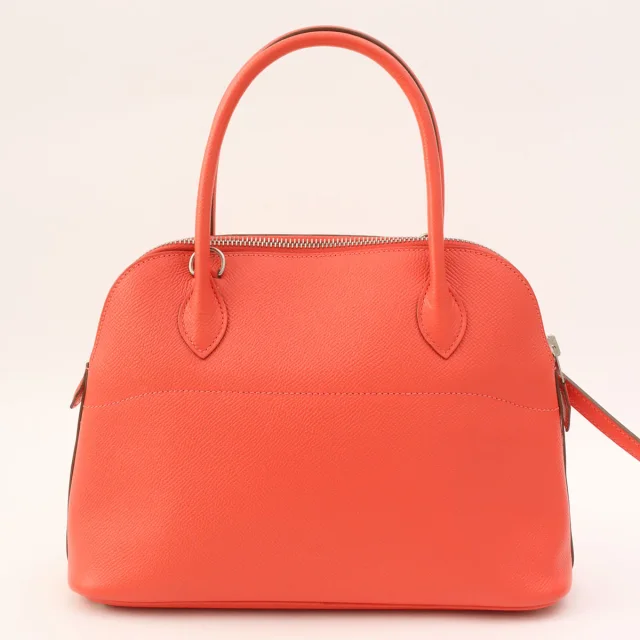 Hermès 2012 Bolide 27 Rose Jaipur in Pink Epsom leather from VINTAGE QOO TOKYO, photo 2 of 12