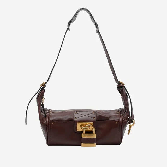Chloé Paddington Shoulder Bag — Brown Leather in Brown Leather from HEWI