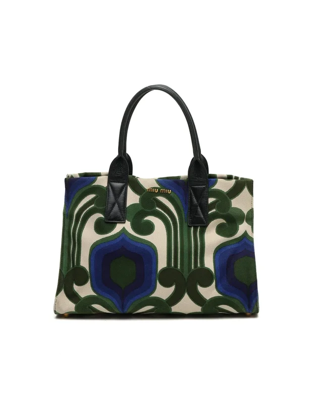 Miu Miu Canvas Tote Bag in Canvas from A Retro Tale