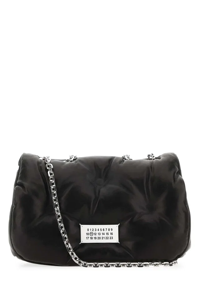 Maison Margiela Glam Slam Shoulder Bag — Black in Black Nappa leather from HEWI