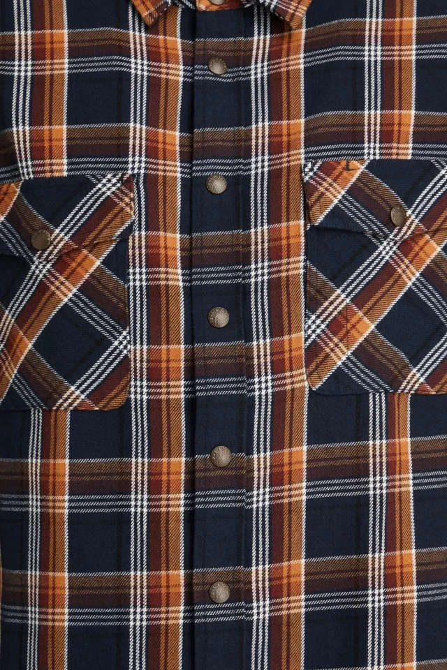 Rag & Bone Jack Checked Cotton-Flannel Shirt in Midnight blue, photo 4 of 4 from THE OUTNET