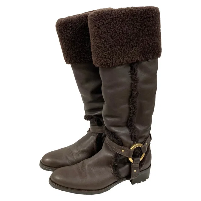 Bally Leather Long Boots in Leather from LuxUness