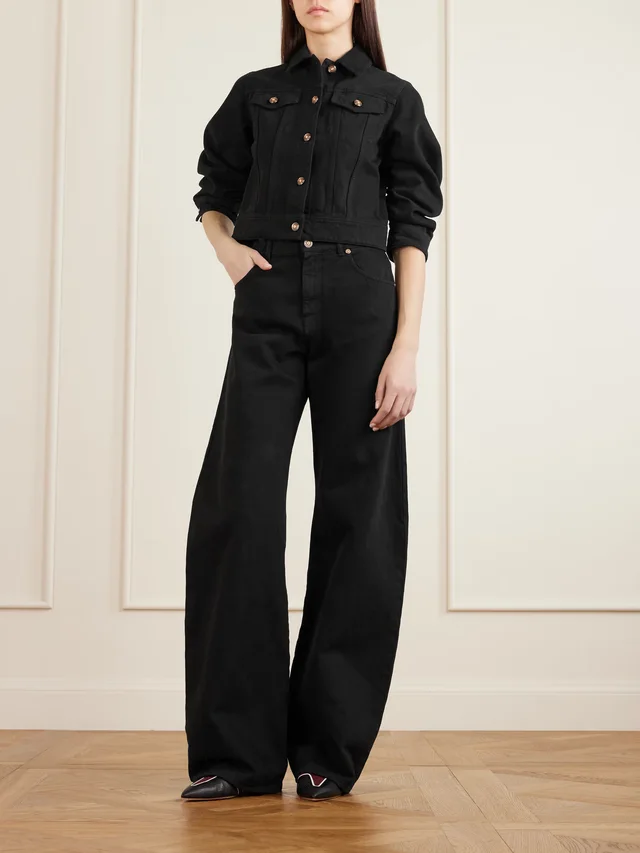 GABRIELA HEARST Amoret high-rise barrel-leg recycled jeans in Black, photo 2 of 2 from NET-A-PORTER (Canada)
