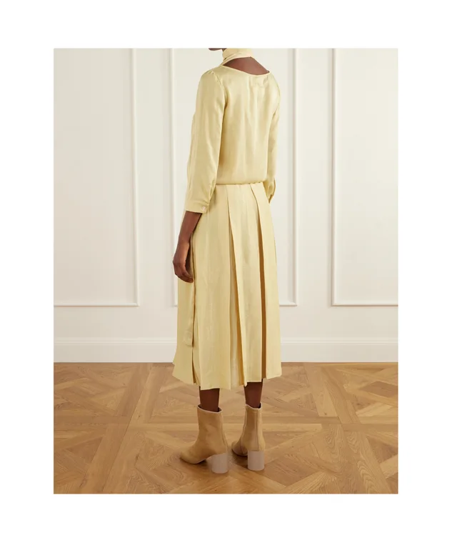 Mm6 Maison Margiela pleated scarf-detail dress, photo 3 of 5 from SENSER