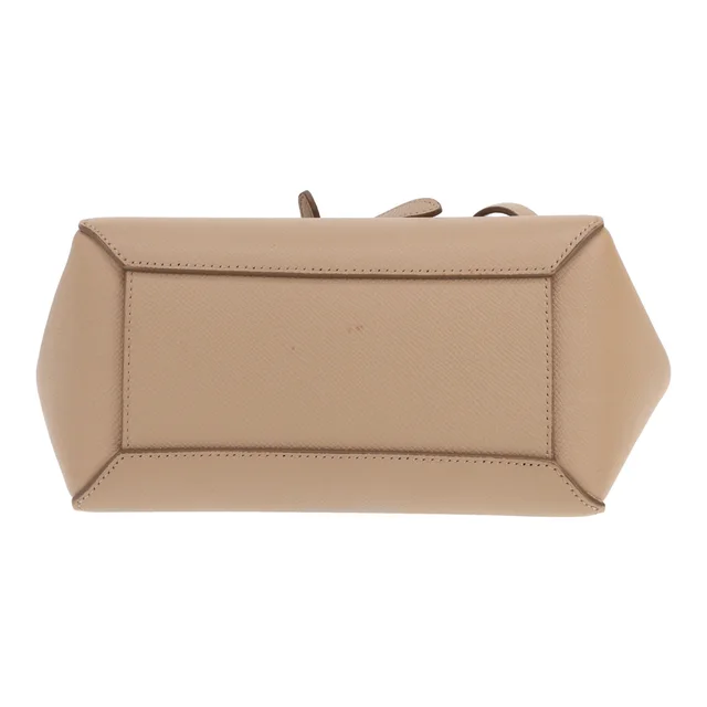 Celine Belt Nano shoulder bag in Beige Caviar leather from Collector Square, photo 2 of 4