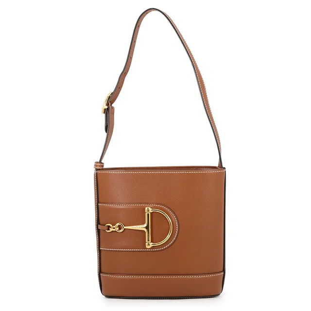 Gucci GUCCI73 Horsebit Bucket Shoulder Bag Brown833665 Leather Size Small in Leather from GALLERY RARE