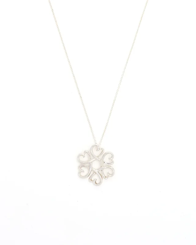 Tiffany & Co. Paloma Picasso Loving Hearts Silver Necklace in Silver from A Retro Tale