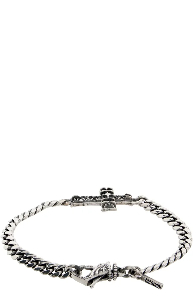 Emanuele Bicocchi Chain Notre-Dame Cross Bracelet, photo 2 of 3 from SSENSE