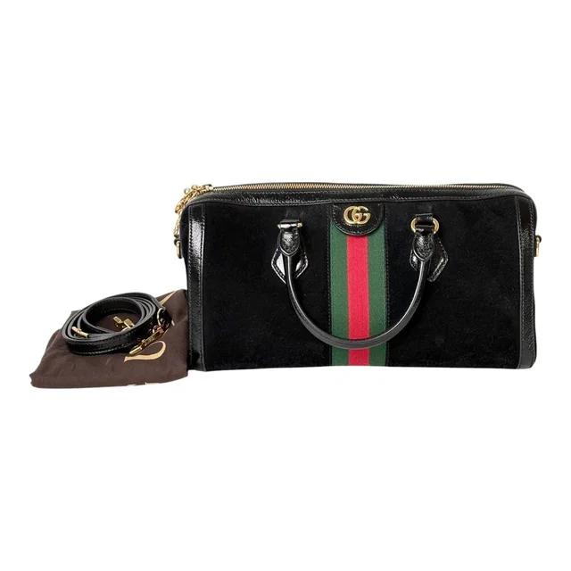 Gucci GG Medium Ophidia Suede Shoulder Bag in Suede from Luxury Promise