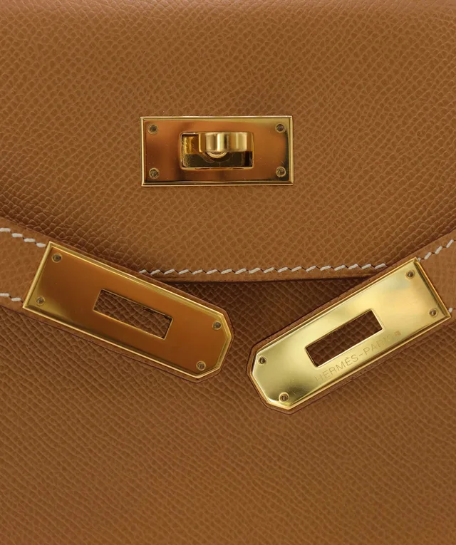 Hermès Kelly 28 Gold/ GHW Cochevel in Gold Leather from Luxury Promise, photo 11 of 14