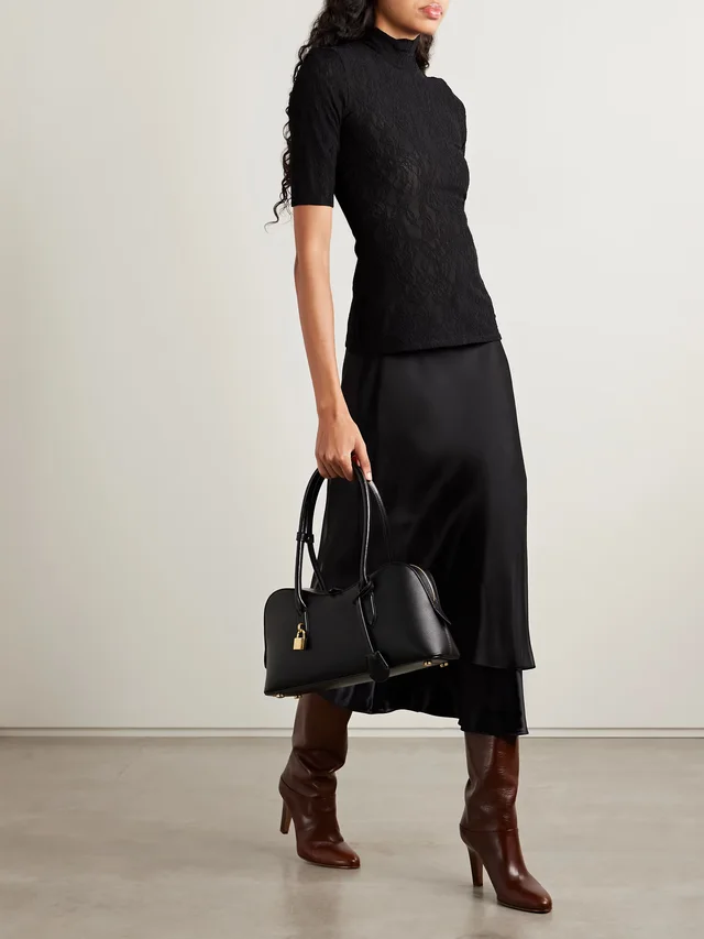 STELLA MCCARTNEY Stretch recycled corded lace top in Black, photo 2 of 2 from NET-A-PORTER (Canada)