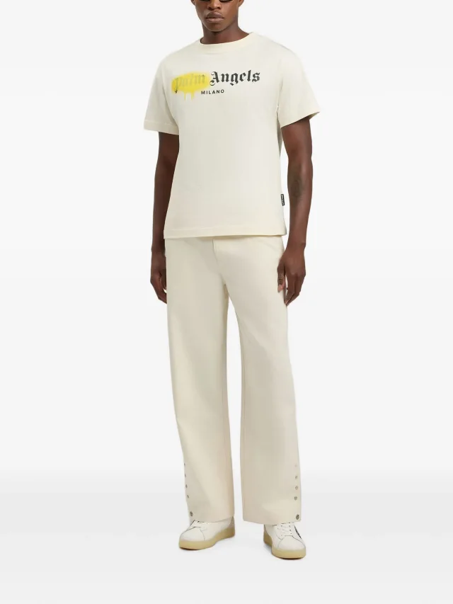 Palm Angels Spray City Milan T-Shirt in Neutrals, photo 2 of 4 from FARFETCH