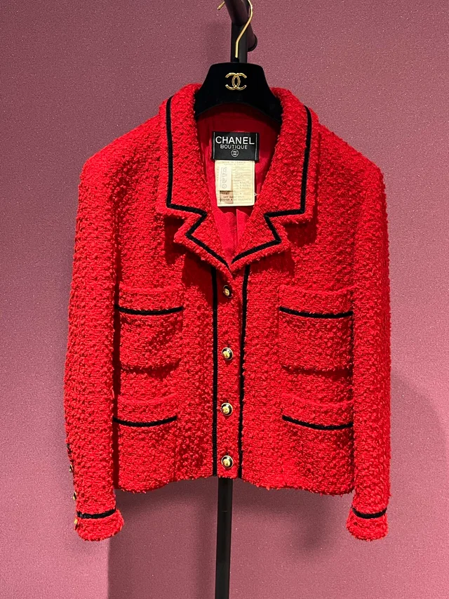 Chanel 1993 Red Jacket 40 in Red from Luxury Promise
