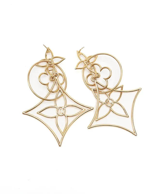 Louis Vuitton Twiggy Dangling Earrings from A Retro Tale, photo 2 of 3