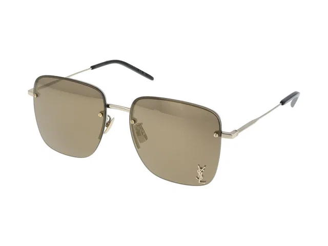Saint Laurent Sl Sunglasses — Gold Metal in Gold from HEWI