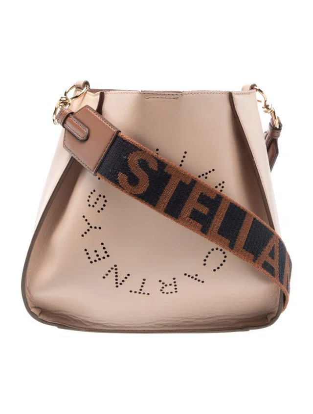 Stella McCartney Vegetarian Leather Crossbody Bag in brown|red Leather from The RealReal
