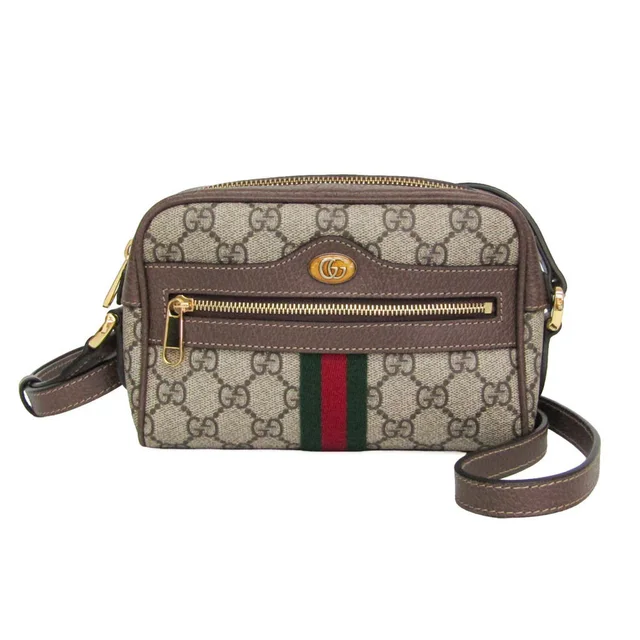 Gucci Ophidia Small Crossbody Bag 517350 Women's GG Supreme Shoulder Bag Brown,Light Beige in Brown/Light beige GG Supreme from Elady