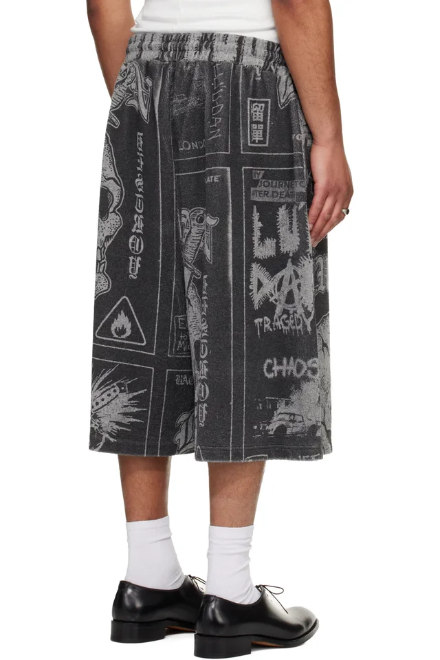 LU'U DAN Gray BBall Shorts, photo 3 of 4 from SSENSE