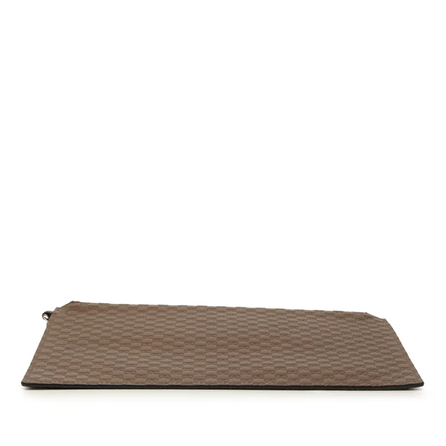 Brown Gucci Microguccissima Clutch in Brown Leather from Designer Revival, photo 2 of 2
