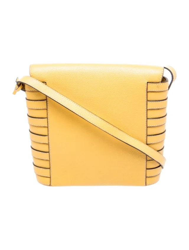 Delvaux Leather Crossbody Bag in yellow Leather from The RealReal, photo 3 of 5