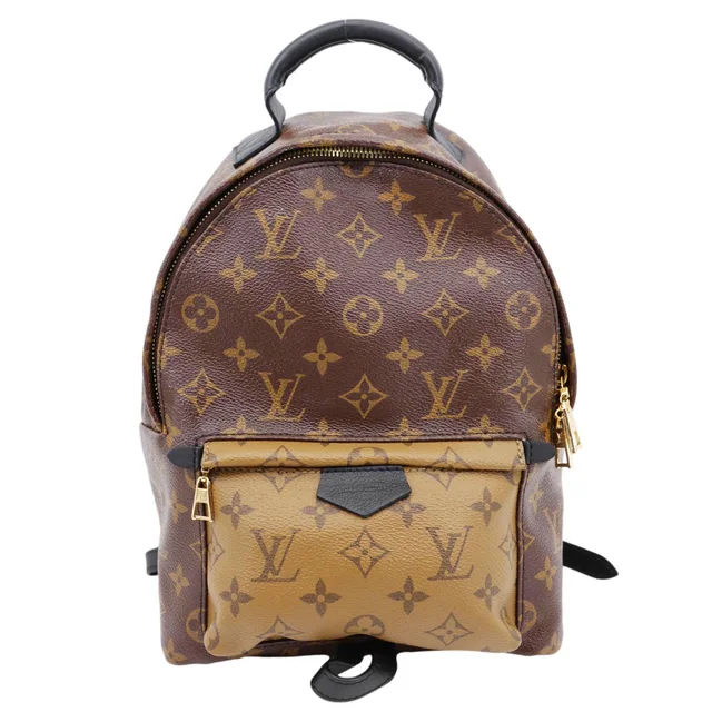Louis Vuitton Palm Springs PM Monogram Reverse Canvas Backpack Brown in Brown Canvas from Dallas Designer Handbags