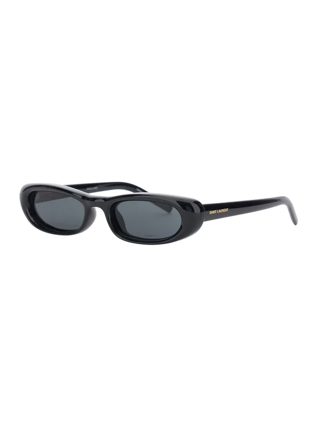 Saint Laurent A003cx Cat-Eye Acetate Sunglasses — Black in Black from HEWI