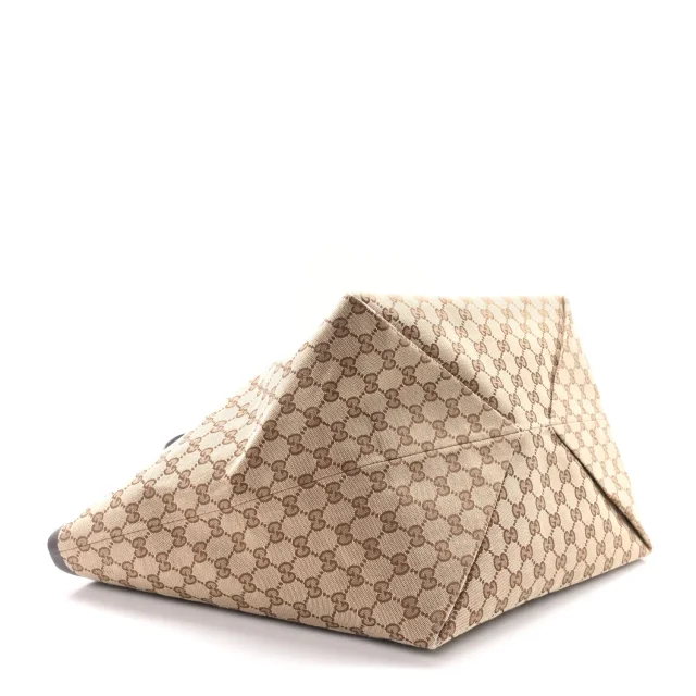 Gucci Monogram Medium Totissima Shopping Tote Beige Ebony in Beige Coated canvas from FASHIONPHILE, photo 4 of 9