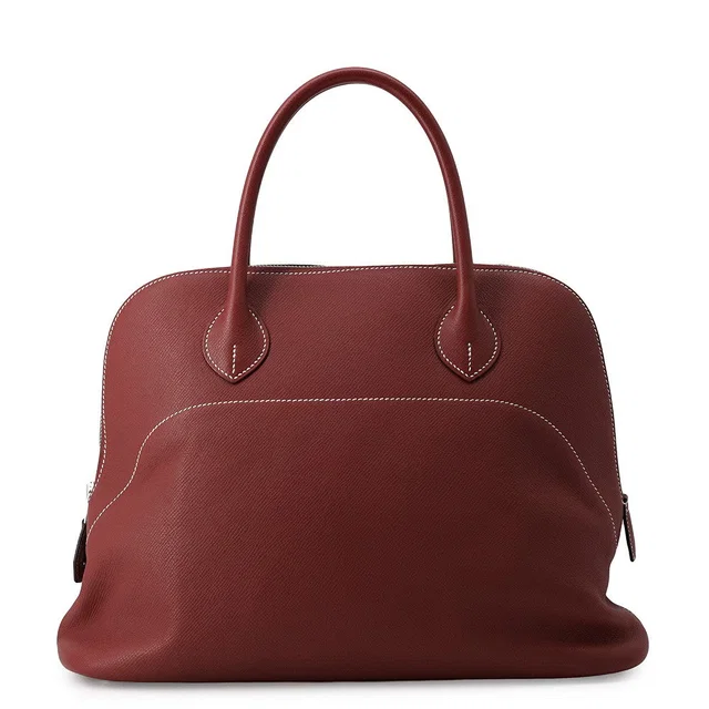 Hermès Bolide Relax Rouge H Epsom souple Size 35 in Burgundy Epsom leather from GALLERY RARE