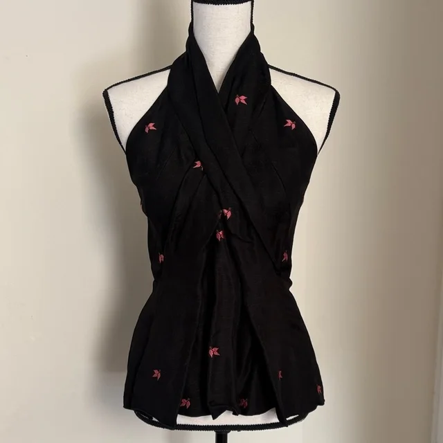 Mulberry Elegant Top With Silk Lining Size 4 in black|pink Silk from Poshmark