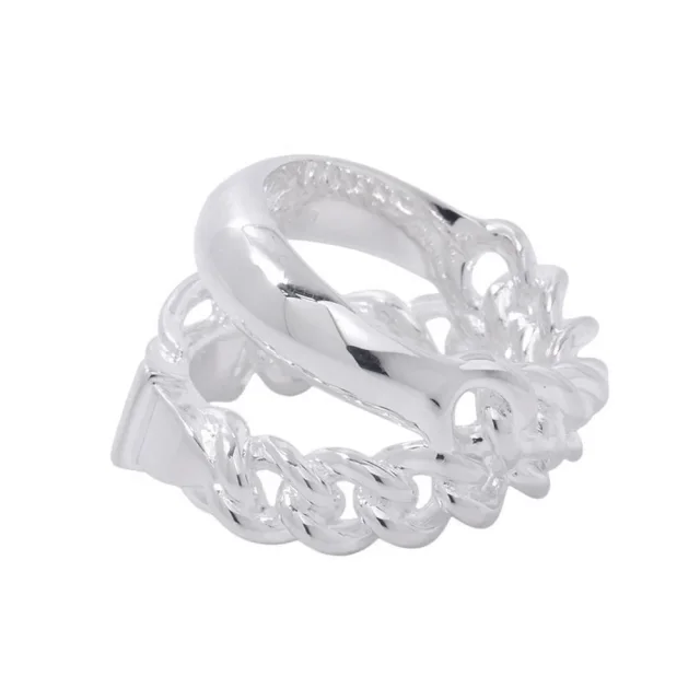 Hermès BoucleSellier Inflexible Ring Size 53/#13 SV925 from GALLERY RARE, photo 2 of 8