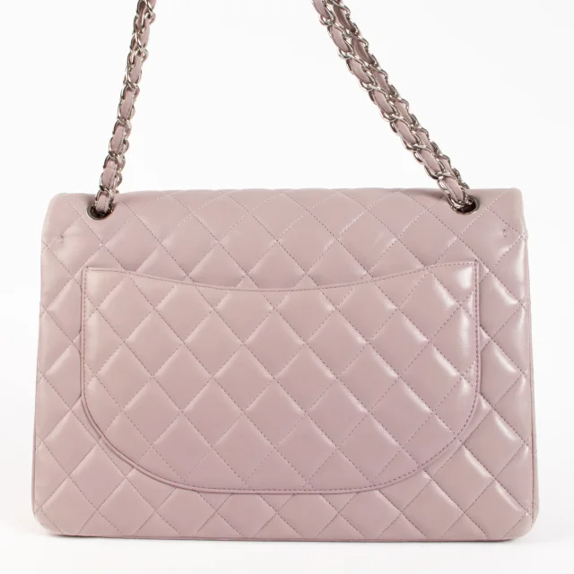 Chanel Mauve Lambskin Maxi Classic Bag in Lambskin from Labellov, photo 5 of 10