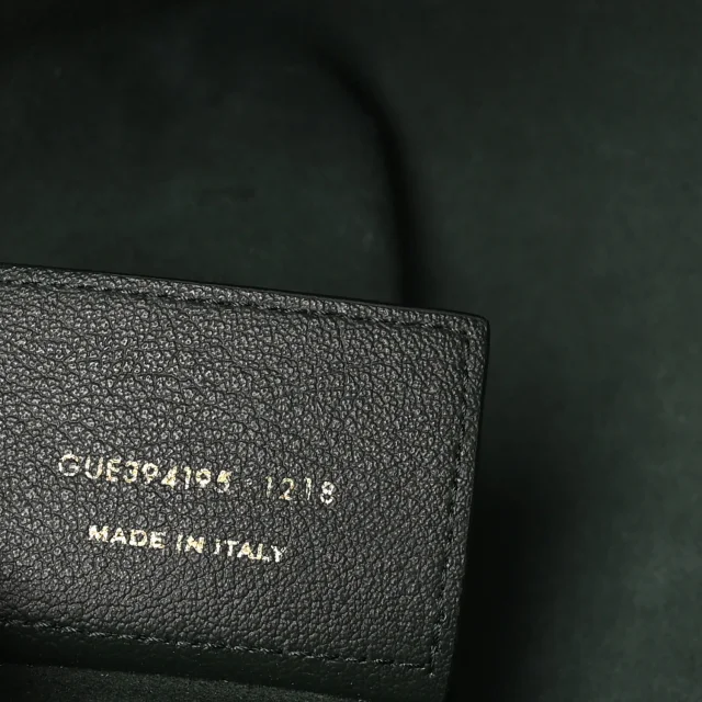 Saint Laurent Large Shopping Tote Dark Green in Green Calfskin from FASHIONPHILE, photo 7 of 11