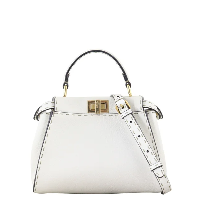 Fendi Peekaboo Selleria Mini in Caviar leather from Luxe.It.Fwd