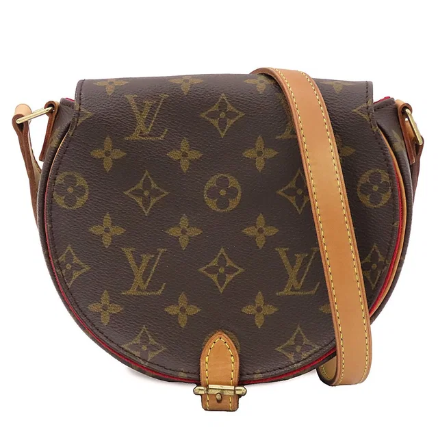 Louis Vuitton Tambourine Brown Monogram Canvas Shoulder Bag in Brown Coated canvas from The Reluxe