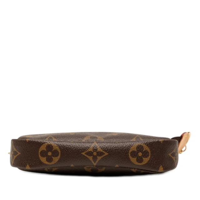 Brown Louis Vuitton Monogram Mini Pochette Accessoires Handbag in Brown Coated canvas from Designer Revival, photo 2 of 2