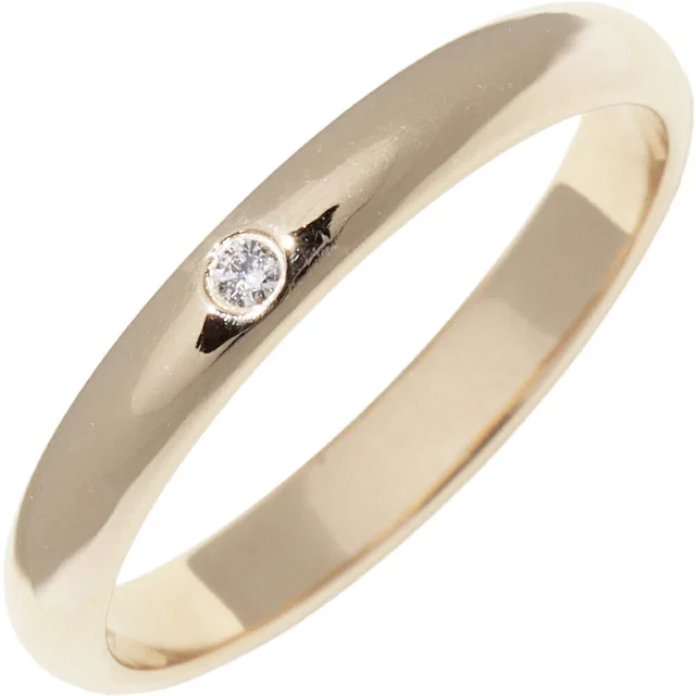 Cartier 1895 Wedding Ring Au750 Diamond Ring Size 49 from LuxUness