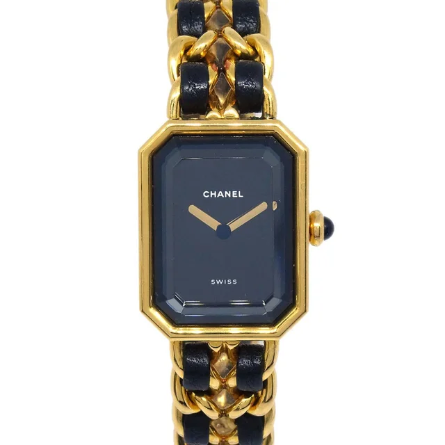 Chanel Premiere Watch Gold #L in Gold Leather from AMORE Vintage Tokyo