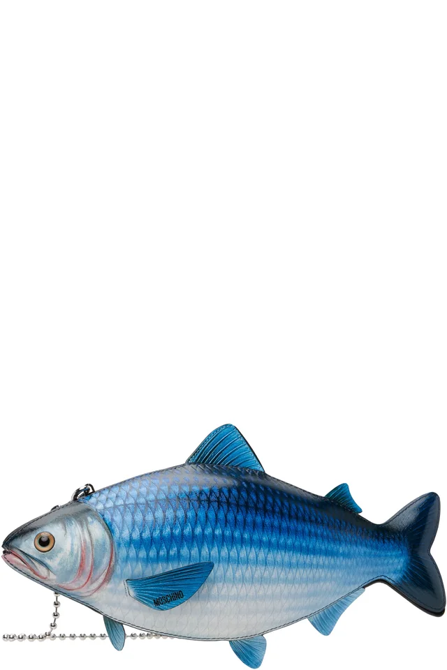Moschino Blue Fish Bag, photo 3 of 4 from SSENSE