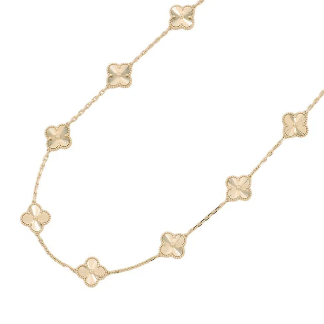 Van Cleef & Arpels Vintage Alhambra Necklace 10 MotifsVCARP3JJ00 18K Yellow Gold in Yellow from GALLERY RARE