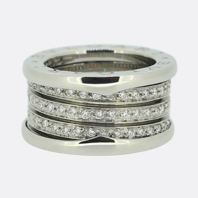 Bvlgari B.Zero1 Three Band Diamond Ring Size I (48) from The Vintage Jeweller