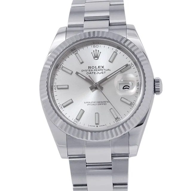 Rolex Datejust 41 W41mm Stainless Steel K18WG Silver Dial126334 in Silver from GALLERY RARE
