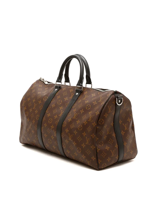 Louis Vuitton Monogram Macassar Keepall Bandoulière 45 Weekend Bag in Coated canvas from A Retro Tale, photo 2 of 6