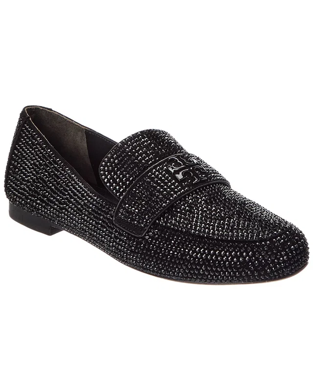 Tory Burch Mini Everly Embellished Loafer in Black, image 1 of 1 from Gilt