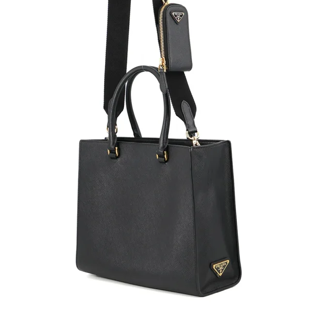 Prada Embossed Logo Handbag Black1BA335 Saffiano LeatherLeather in Saffiano leather from GALLERY RARE, photo 2 of 18