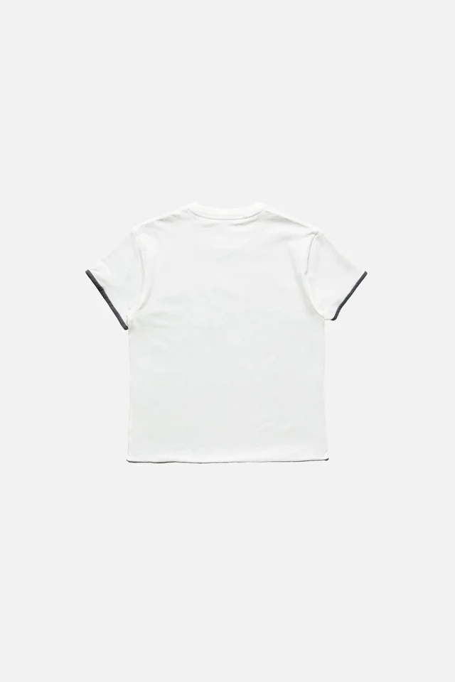Acne Studios logo-embroidered contrast-trim T-shirt, photo 2 of 6 from SENSER